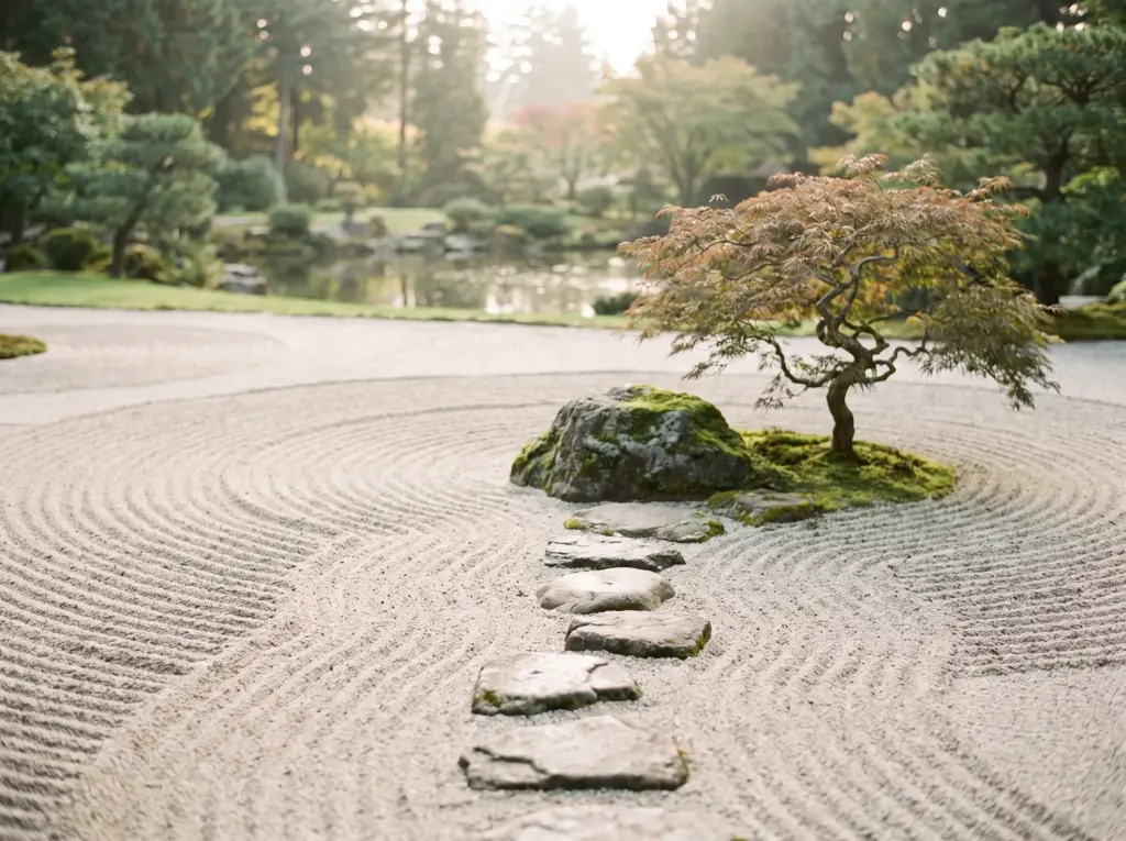 Zen garden representing psychodynamic therapy